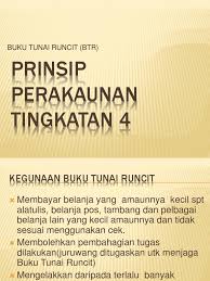 Contoh soalan dan jawapan buku tunai runcit; Buku Tuna Runcit