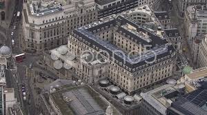 Aerial View Above The Bank Of England London Uk Stock Footage Bank England Aerial View Aerial View Aerial London England