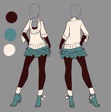 Casual Anime Outfits Manga Clothes Drawing Clothes