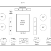 Wedding buffet table plan start with the plates, then the salads, bread and vegetables for your guests to fill their plates. 3