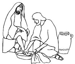 Clipart jesus calling his disciples for jesus and disciples. Jesus Washes The Disciples Feet Coloring Page Coloring Home