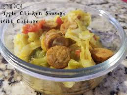 4 grams per 1 sausage link Instant Pot Apple Chicken Sausage With Cabbage Quick Easy And Keto Friendly Chicken Apple Sausage Apple Chicken Chicken Sausage