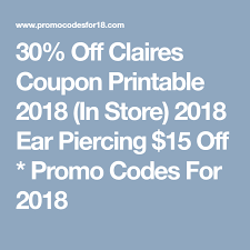 Pin On Claire Promo Coupon Code For 2018
