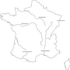 Carte des principales fleuves et rivières de france. Resultat De Recherche D Images Pour Carte Fleuve France Vierge Carte Vierge Carte France Vierge Fleuve De France