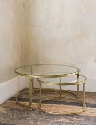 When you need some table surface space to place drinks and snacks on during film nights or when guests are around, nest tables are ideal. Stacking Round Glass Coffee Table Set Rose Grey