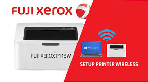 How To Setup Fuji Xerox P115w Wifi In Windows 10 Youtube