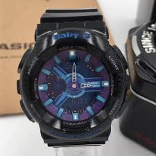 Casio Baby G Shock Resistant Black Purple Blue For Women Shopee Philippines