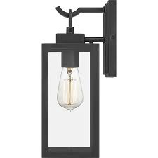 Quoizel Breitling 13 5 In H Matte Black Medium Base E 26 Outdoor Wall Light Lowes Com Outdoor Wall Lighting Wall Lights Quoizel