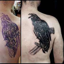 This cover up tattoo is nothing short of brilliant. Coverup Tattoos The Black Hat Tattoo