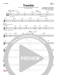 Tremble Rhythm Acoustic Guitar Chart Mosaic Msc Praisecharts