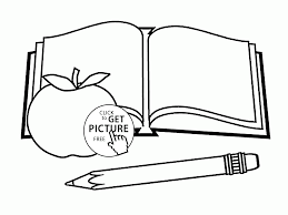 School Book And Pencil Coloring Page For Kids Back To School Coloring Pages Printables Free Wup School Coloring Pages Coloring Pages For Kids Coloring Pages