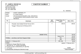 Contoh surat tagihan pembayaran jasa. 10 Contoh Invoice Tagihan Penjualan Jasa Dan Barang Yang Baik Dan Benar Evanazka