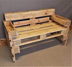 Sitzbank Aus Palette Mit Lehne Holzbank Getrankehalter Vintage Etsy Europalette Sitzbank Bank Aus Paletten Holzbanke