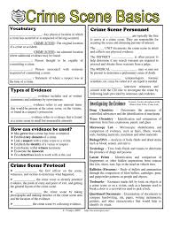 Crimescene Basics Worksheet 1 Crime Scene Witness