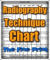 x ray techniques chart template and radiography technique