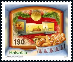 Swiss Special Stamp Christmas Biscuits Www Postshop Ch Philatelie Stamps Mail Switzerland Swisspost Philatelie Suisse Noel