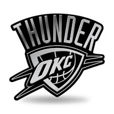 oklahoma city thunder logo 3d chrome auto emblem new truck