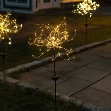 Solar Led Firework Garden Stake Light Beautiful Decoration Etsy In 2020 Solar Lights Garden Fairy Lights Garden Solar Light Crafts