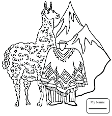 Find more llama coloring page. Llamas Coloring Pages Coloring Home