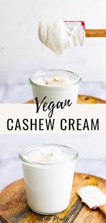 Homemade Cashew Cream Vegan Dairy Free Aline Made Cashew Cream Vegan Heavy Cream Cashew Cream Recipe