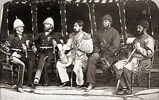 File:Mohammad Yaqub Khan with British officers in May of 1879.jpg - Wikimedia Commons