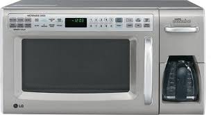 Toaster oven coffee maker combo. Lg Lcrm1240st 1 2 Cu Ft Countertop Combination Microwave And Coffee Maker With 1200 Cooking Watts Sensor Cook And Round Cavity