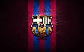 Futbol club barcelona, more commonly known as barcelona, is a famous the current version of barcelona logo contains the st. Herunterladen Hintergrundbild Fc Barcelona Golden Logo La Liga Lila Metallic Hintergrund Fussball Spanischer Fussballverein Der Fc Barcelona Logo Fussball Fcb Laliga Spanien Fur Desktop Kostenlos Hintergrundbilder Fur Ihren Desktop Kostenlos