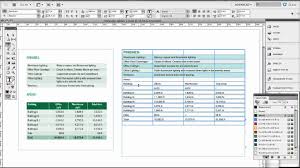 Part 1 Creating Basic Tables In Indesign