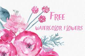 All of which are free to download. Free Watercolor Flowers By Thehungryjpeg Thehungryjpeg Com