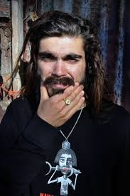 MAN EATING SHARK BLACK LONG SLEEVE TEE