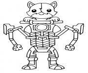 Fortnite survivalist attacker coloring page. Kit Cat Fortnite Coloring Pages Printable