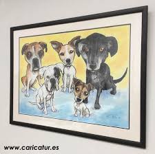 Every pet portrait is unique because we show the personal character of your pet by portraying him with his. Pet Portrait Ireland Caricature Portrait Of Dogs By Irish Caricature Artist