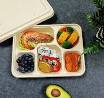 Bagasse Containers Manufacturers Multi-Compartment Lunch Box Takeaway  Container