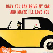 The upbeat, lighthearted drive my car was used as the opening track for both albums. The Beatless Drive My Car Ukulele Chords Ukulele Cheats
