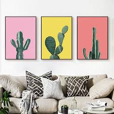 Cute Room Decor Great For Any Dorm Or Apartment Canvas Modern Cactus Art Poster Available For Purchase At Venture Mode Cactus Art Cute Room Decor Poster Art