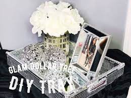 Diy vanity tray decorating idea 3: Glam Dollar Store Diy Vanity Tray Dollar Tree Diy Tray Diy Mirrored Tray Glam Mirrored Tray Youtube Glam Mirror Diy Mirror Diy Tray