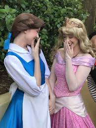Princess Aurora At Walt Disney World Face Character Sleeping Beauty Belle Beauty And The B Disney Characters Costumes Disney Cosplay Disney Face Characters