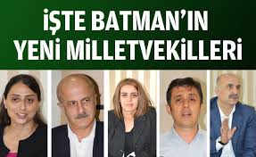 Hdp açılan sandıklara göre yüzde 11.7 oy alarak, 67 milletvekili çıkarıyor. Iste Batman In Yeni Milletvekilleri