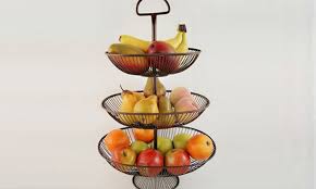 Birdrock home 3 tier wire fruit baskets are the perfect addition to your kitchen island, countertops or table with its rustic oil rubbed bronze style. Useful 3 Tier Decorative Wire Fruit Basket Countertop Stand Uh Fb177 Check Back Soon Blinq