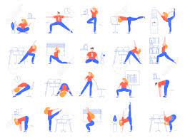 We did not find results for: Office Yoga Exercises Fitness And Yoga Workout For Office Workers Relaxing And Stretching In Office Space Vector Illustration Set Asana Practice At Workplace Meditation Zen Healthy Lifestyle Royalty Free Cliparts Vectors And