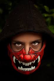 Samurai Mask Japanese Hannya Demon Half Mask Samurai and Japanese Demon,  Noh Hannya Mask 般若 Half Mask Halloween