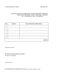 For more information and source, see on this link : Borang Baucer Belian Tunai