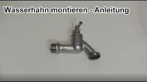 Dann muss ein neuer her. Wasserhahn An Der Wand Montieren Austauschen Auslaufhahn Auslaufventil Wechseln Anleitung Youtube