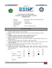 Soal Usbn Pai Sma Smk K 13 Paket 1 Utama Doc Dokumen Negara Sangat Rahasia Ujian Sekolah Berstandar Nasional Tahun Pelajaran 2017 2018 Lembar Soal Course Hero