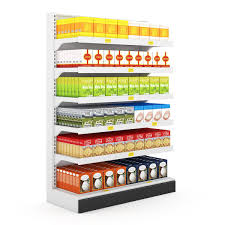 Supermarket Shelf 04 3d Model Ad Shelf Supermarket Model Supermarket Shelves Supermarket Shelves