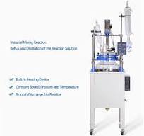 Lab Single Layer Chemical Stirring Heated Glass Reactors
