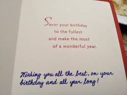 Sharing a birthday memory can be a fun idea for mom, too: On My Mom S Birthday Card Blue Is Handwriting Penmanshipporn