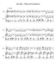 This was the fifth time that the netherlands won the contest. Arcade Duncan Laurence Sheet Music For Piano Download Free In Pdf Or Midi Piano Sheet Music Arcade Easy Sheet Music