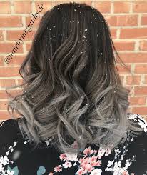 The Perfect Storm Balayage Grey Greybalayage Ashybalayge Curlyhair Shorthair Darkhair Curly Hair Styles Hair Creations Long Hair Styles