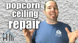 In this short video, we repaired an old popcorn ceiling with the help of the graco texspray. How To Repair Popcorn Ceiling Easy Home Mender Youtube
